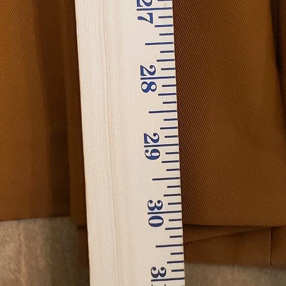 Vintage Liz Claiborne Skirt 10 Midi Wool A Line Pleats Side Button Pockets Lined - Picture 9 of 9